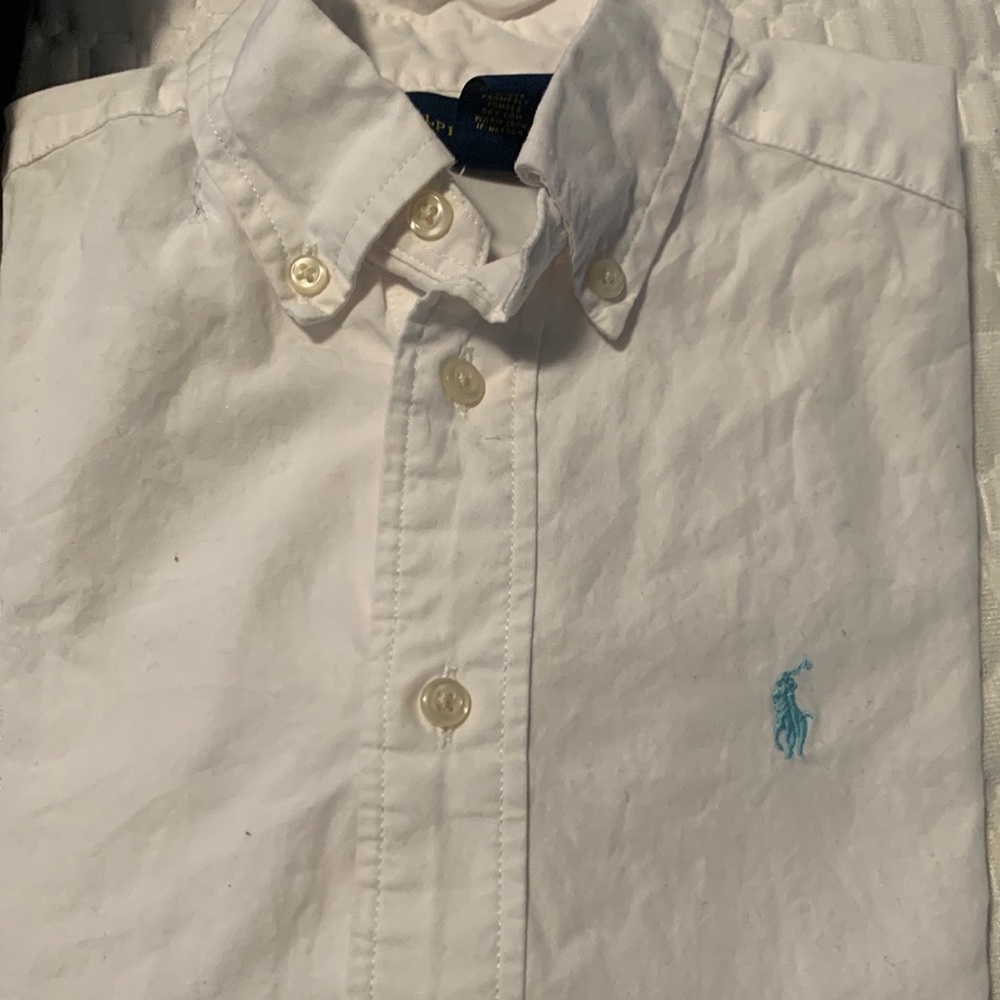 Short-sleeve, button down.